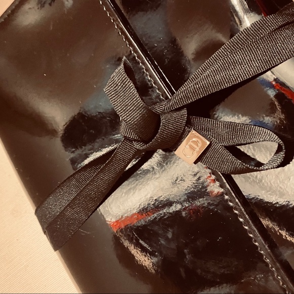 NEW DIOR wet look shiny tie bag - Picture 8 of 9